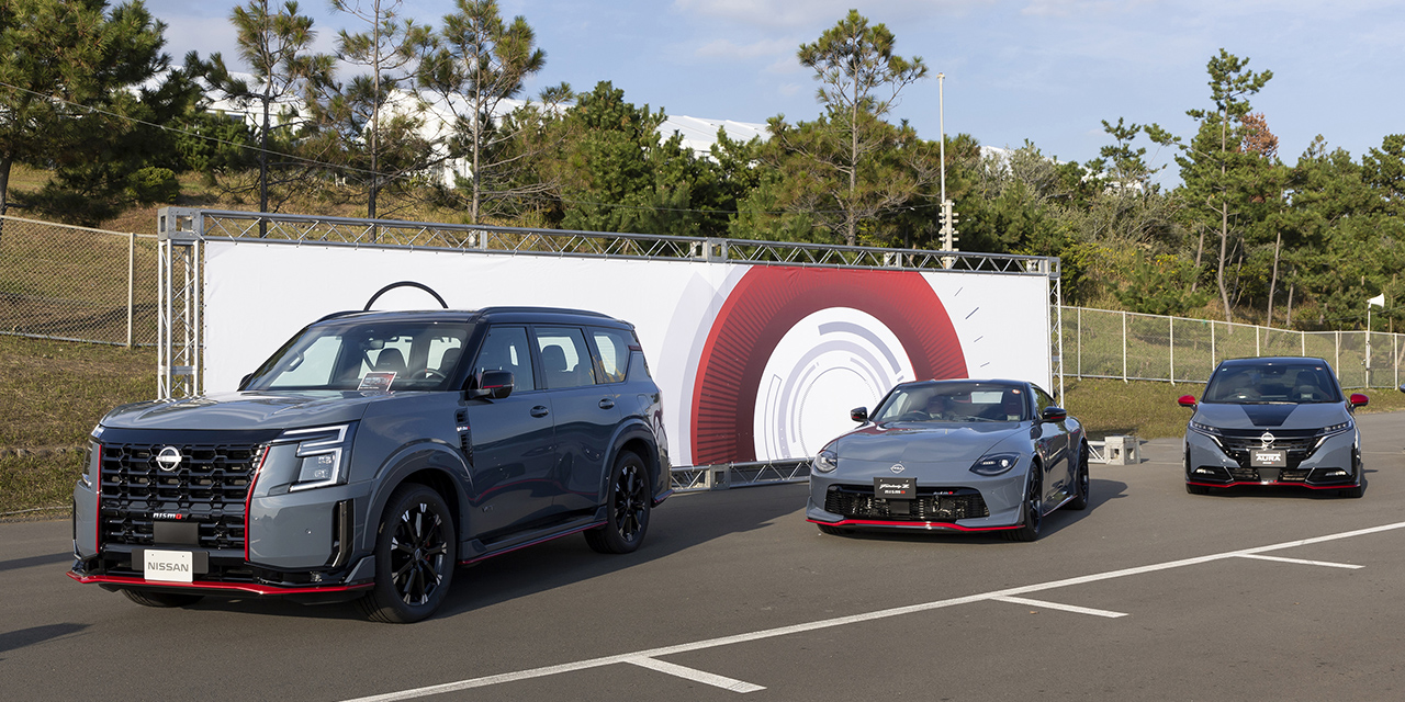 AOG 湘南里帰りミーティング 2025 新型車展示エリアの様子