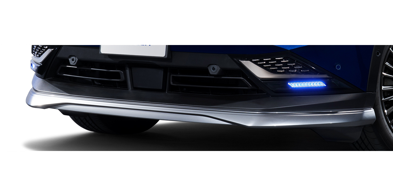 専用シグネチャーLED&フィニッシャー / 専用フロントプロテクター(メタル調フィニッシュ)