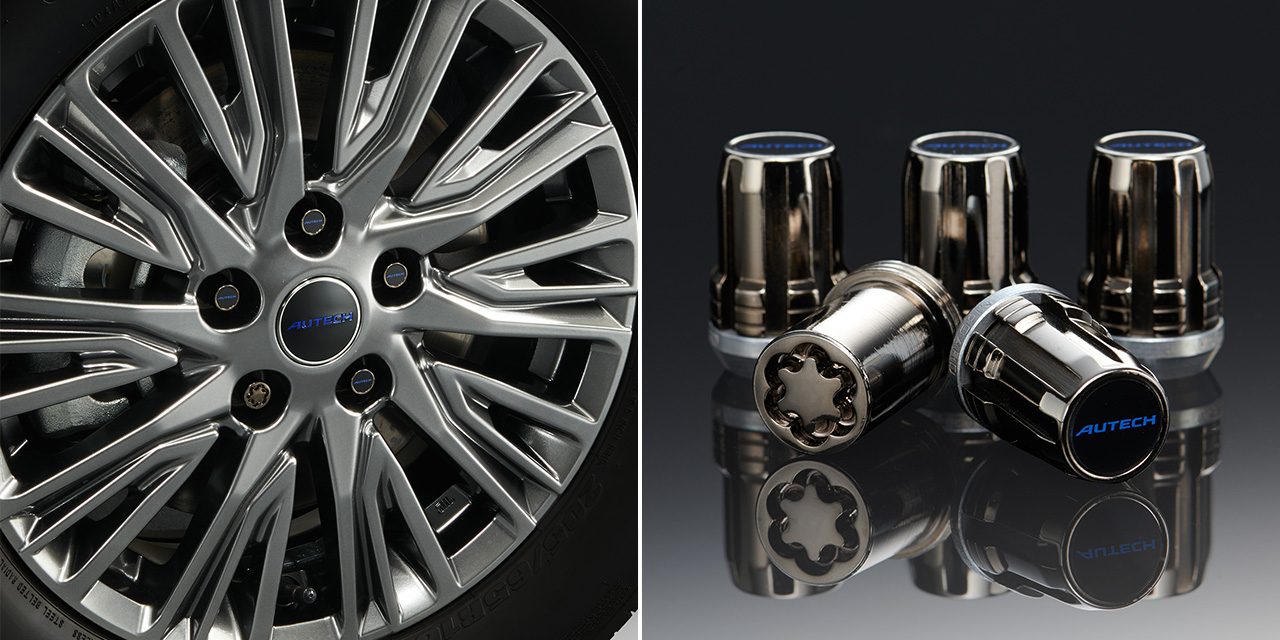 セキュリティホイールロック(マックガード社製、「AUTECH」ロゴステッカー付、 AUTECH専用ポーチ付)