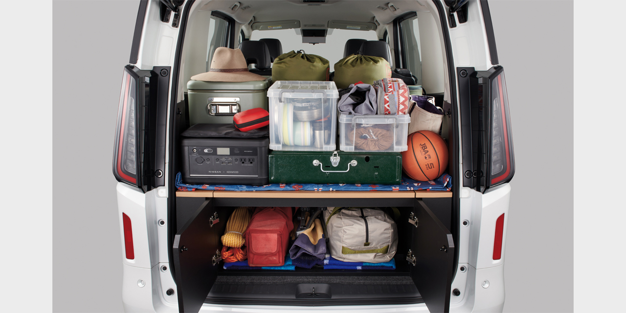 セレナ マルチボックス 収納ボックスの使用イメージ