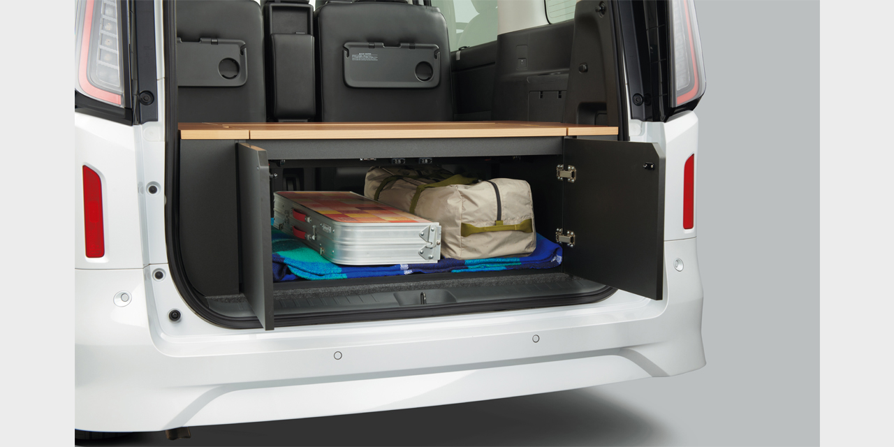 セレナ マルチボックス 収納ボックスの使用イメージ