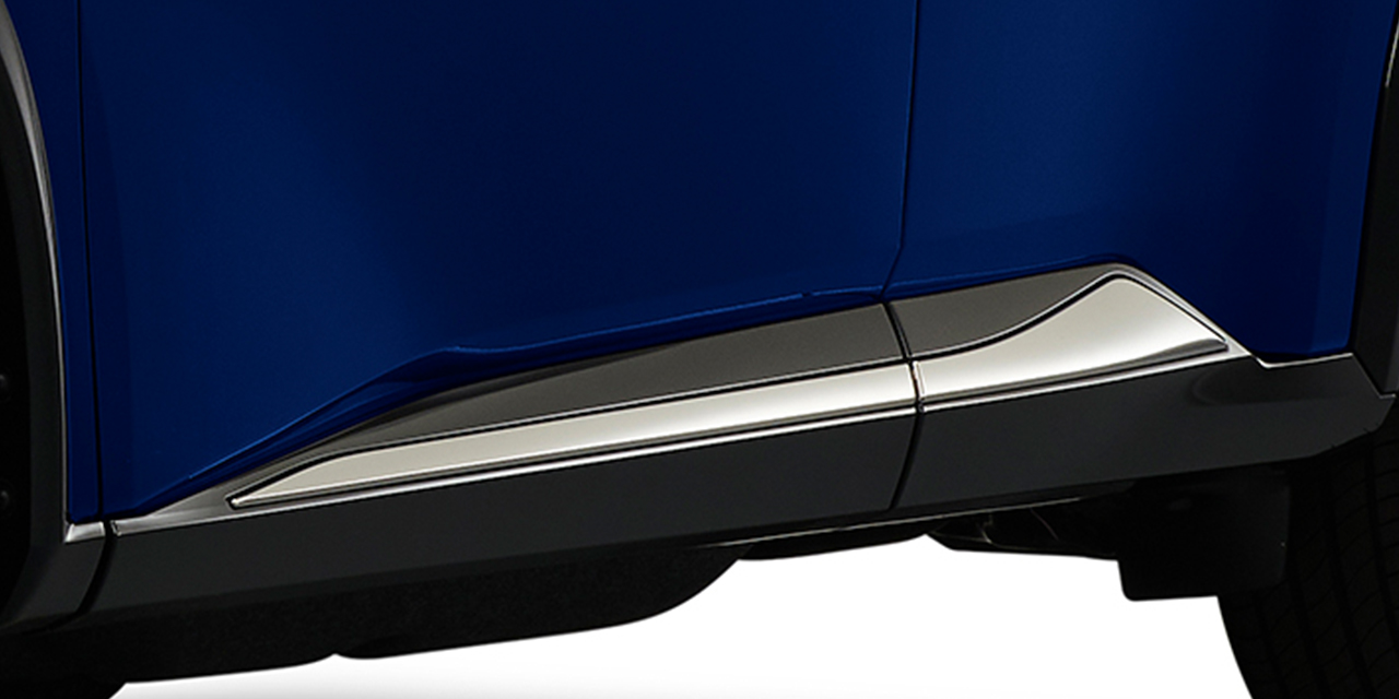 青いエクストレイル オーテック ドアロアモール (ダーククロム)の拡大画像