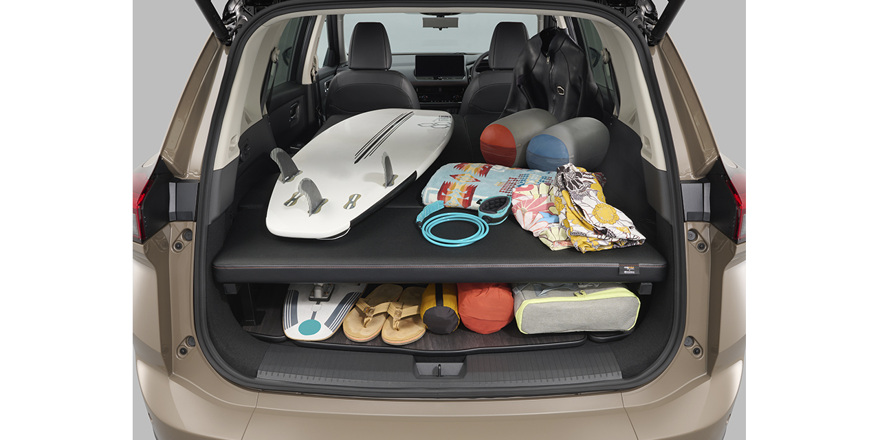 エクストレイル ロッククリーク マルチベッド サーフィンでの使用イメージ